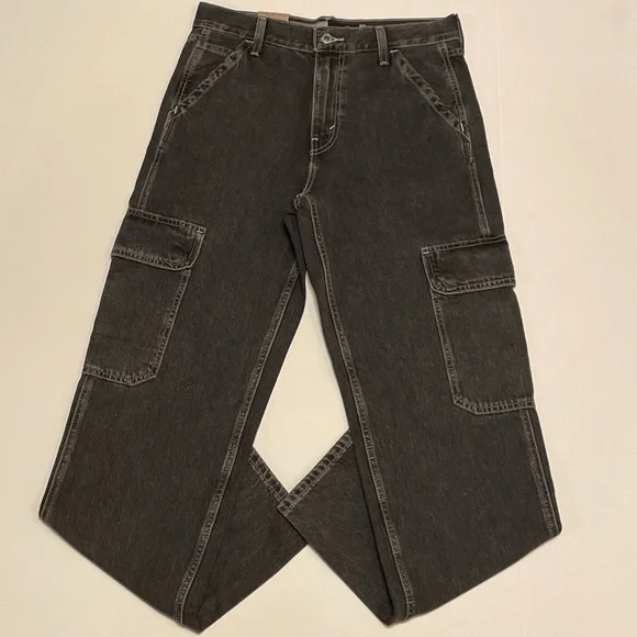 LEVI'S SILVERTAB LOOSE CARGO JEANS (32X32)